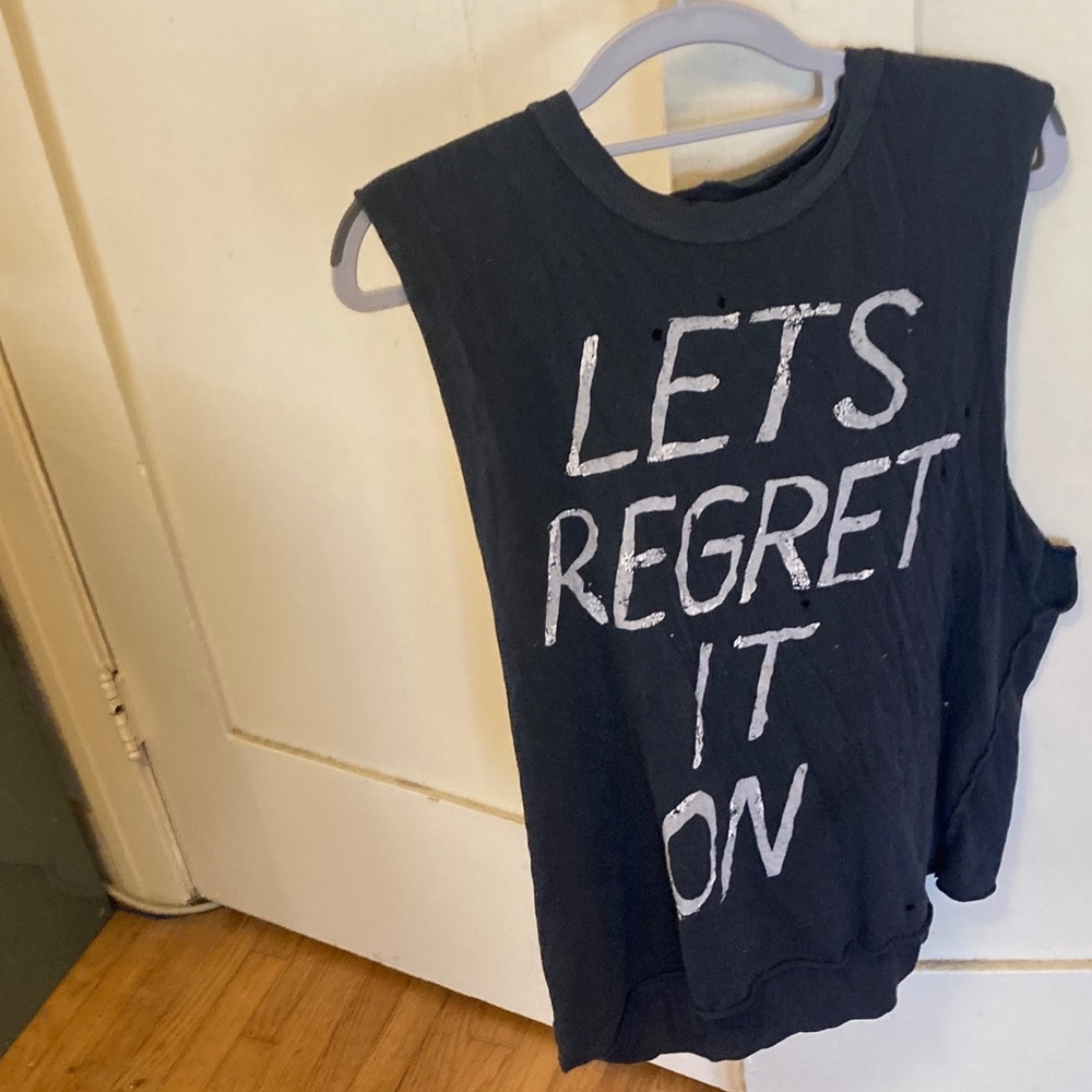 UNIF Regret Black Sleeveless Top